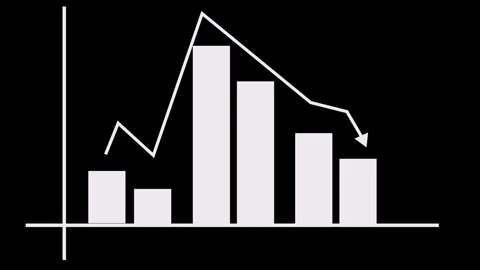 Business Performance Animation Featuring a Dynamic Bar Chart with Gradual G.. Video stock 317642518