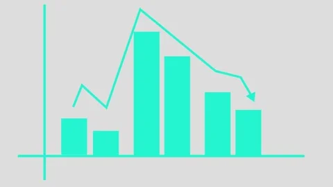 Business Performance Animation Featuring a Dynamic Bar Chart with Gradual G.. Stock-Footage 317642530