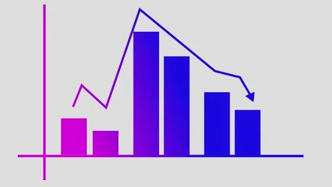 Business Performance Animation Featuring a Dynamic Bar Chart with Gradual G.. Video stock 317642534