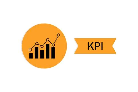 Business Performance Indicator Concept on White Background Illustrazione stock