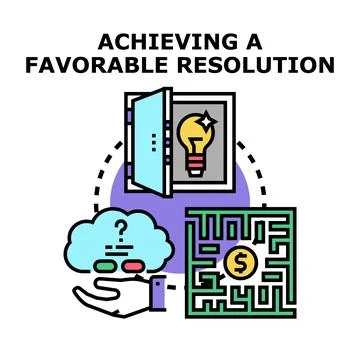 Business person finding solution for problem reaching goal Stock Illustration
