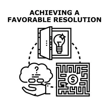 Business person finding solution for problem reaching goal Stock Illustration