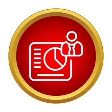 Business person presenting data analysis pie chart Illustrazione stock