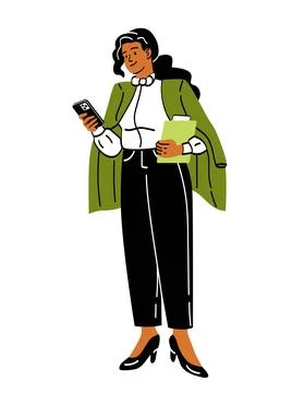 Business person in work Stock Illustration