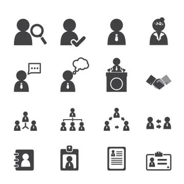 Business persons and users icon Stock Illustration