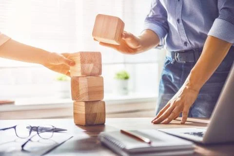 Business persons plan a project Stock Photos
