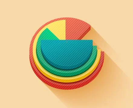 Business pie chart Stock Illustration