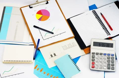 Business pie chart Stock Photos
