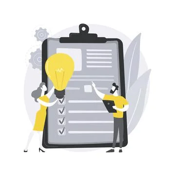 Business plan abstract concept vector illustration. Stock Illustration