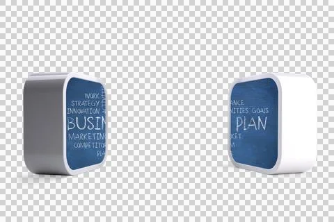 Business plan on abstract screen Stock Illustration