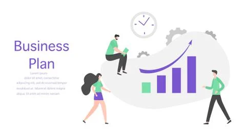 Business plan analytics finance strategy People 스톡 일러스트