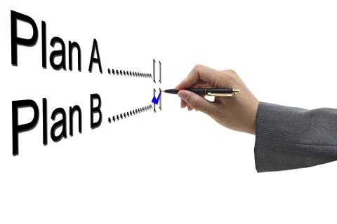 Business plan b Illustrazione stock