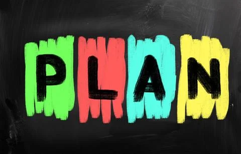 Business plan concept Illustrazione stock