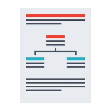 Business plan document Stock Illustration