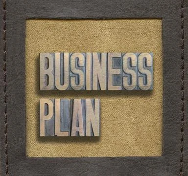 Business plan framed Stock Photos