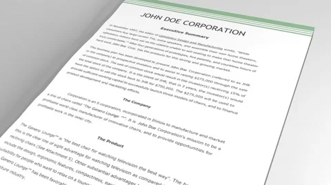 Business Plan Front Page Opening 스톡 동영상 49308862