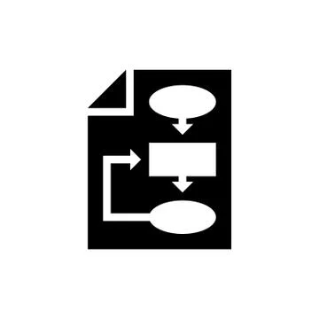 Business plan icon Stock Illustration