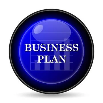 Business plan icon. internet button on white background.. イラスト素材