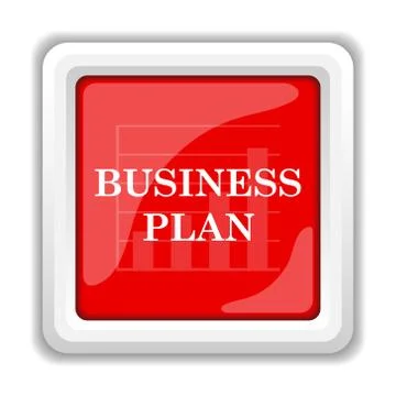 Business plan icon. internet button on white background.. Stock Illustration