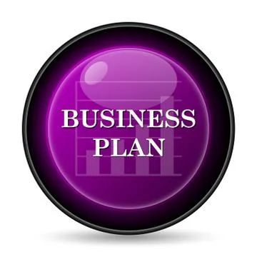 Business plan icon. Internet button on white background.. イラスト素材