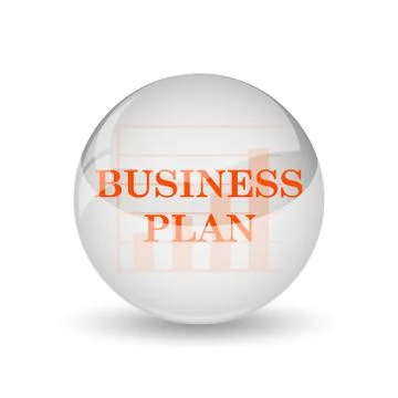 Business plan icon. Internet button on white background.. Stock Illustration