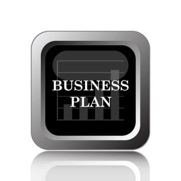 Business plan icon. Internet button on white background.. イラスト素材