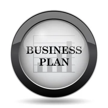 Business plan icon. Internet button on white background.. イラスト素材