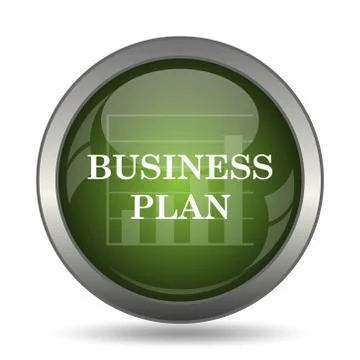Business plan icon. Internet button on white background. . イラスト素材