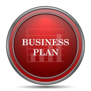 Business plan icon. Internet button on white background.. Stock Illustration