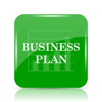 Business plan icon. Internet button on white background.. イラスト素材
