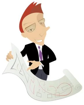 Business plan Stockillustratie