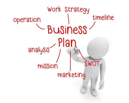 Business plan 库存插图