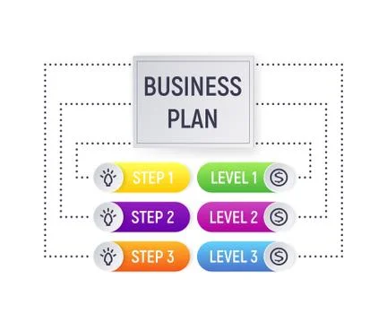 Business plan. Stock Illustration