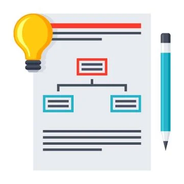 Business Plan Illustration Stock Illustration