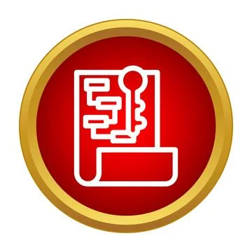 Business plan with key showing strategy and solution Illustration
