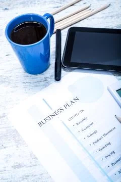 Business Plan. Stock Photos