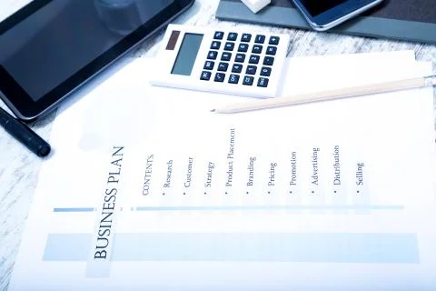 Business Plan. Stock Photos
