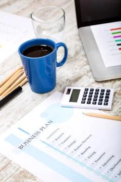 Business Plan. Stock Photos