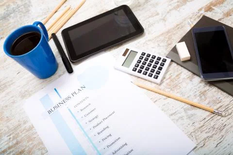 Business Plan. Stock Photos
