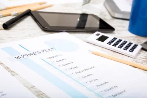 Business Plan. Stock Photos