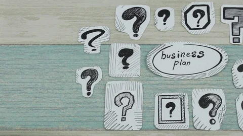 The business plan in questions Stock Footage 91282349
