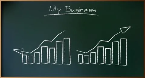 Business Plan on Schoolboard in Vector Stock Illustration