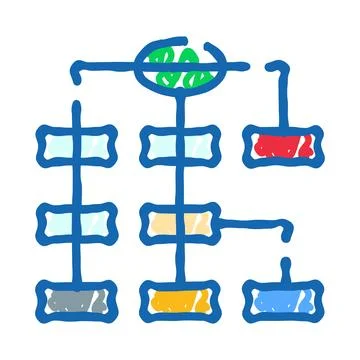 Business plan strategy process flowchart organization concept Stock-Illustration