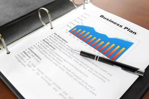 Business Plan on the Table Stock Photos