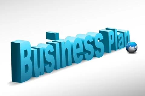 Business plan text Stock Illustration