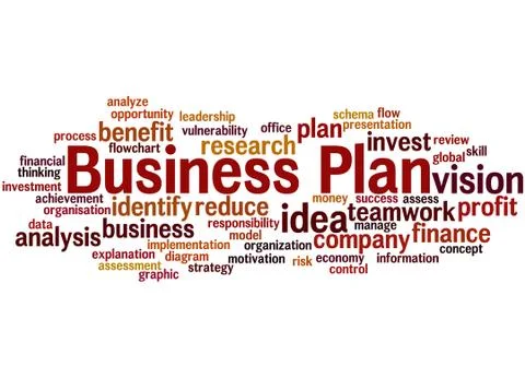 Business Plan, word cloud concept Stock Illustration