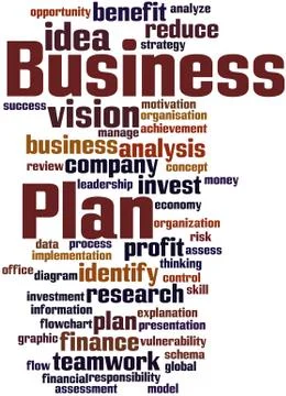 Business Plan, word cloud concept Stock Illustration