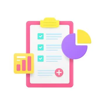 Business planning analyzing efficient time management and productivity 3d ico 스톡 일러스트