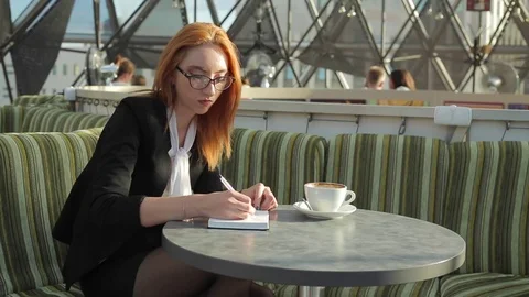 Business planning and note Stock Footage 71997677