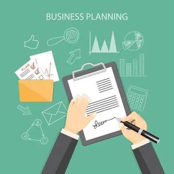 Business planning concept Stock Illustration